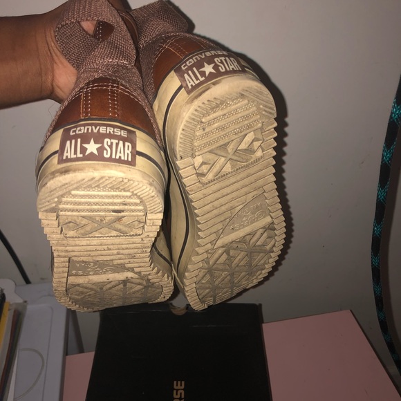 Converse Men's Brown High-Top Sneakers - Picture 4 of 4